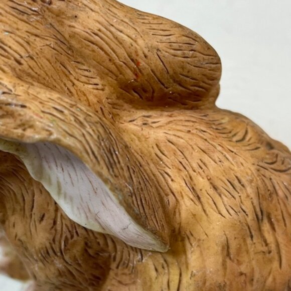 Bunny Rabbit Porcelain Sculpture Snuggle Babies 1988 River Shore 4.5"x3.5" - Picture 5 of 12